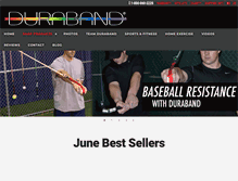 Tablet Screenshot of duraband.com